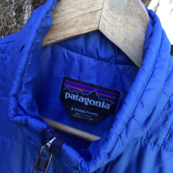 Patagonia nano puff jacket women’s small blue full zip quilted puffer - Picture 5 of 9